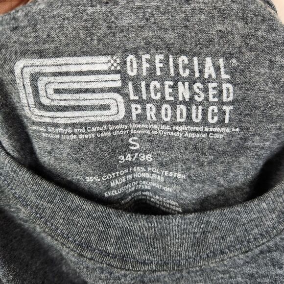 Carroll Shelby Mustang Short Sleeve Frontside Big Logo Graphic Tee Small - Picture 4 of 4